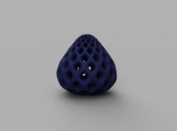 Клубничка в стиле voronoi
