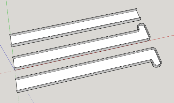 Заглушка на пластиковый подоконник 22x35