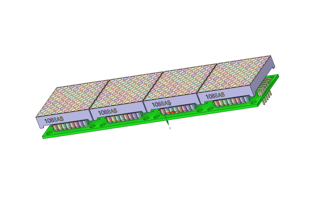 LED матрица 32x8 - 4 модуля 8x8 на MAX7219