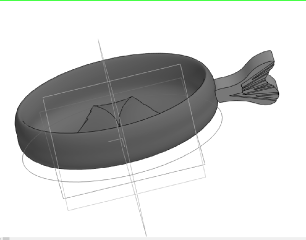 мини тарелка рыбка